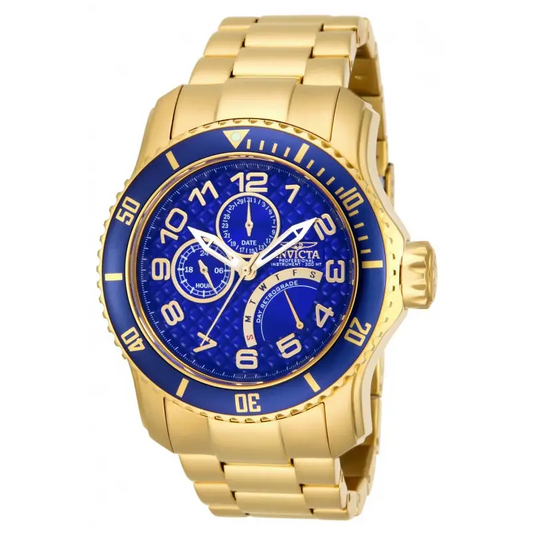 Invicta Men’s Pro Diver Quartz Multifunction Blue Dial Watch