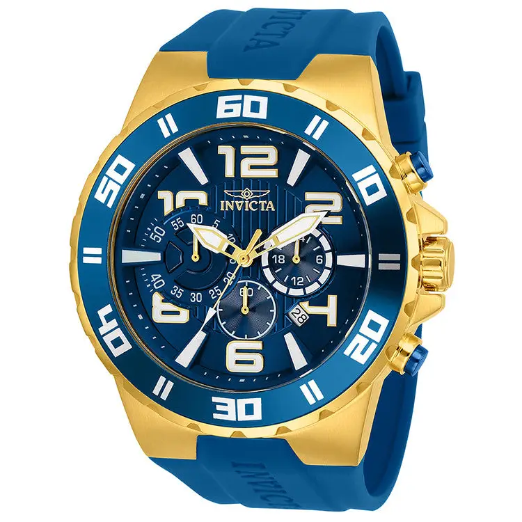 Invicta Men’s Pro Diver Quartz Multifunction Blue Dial Watch