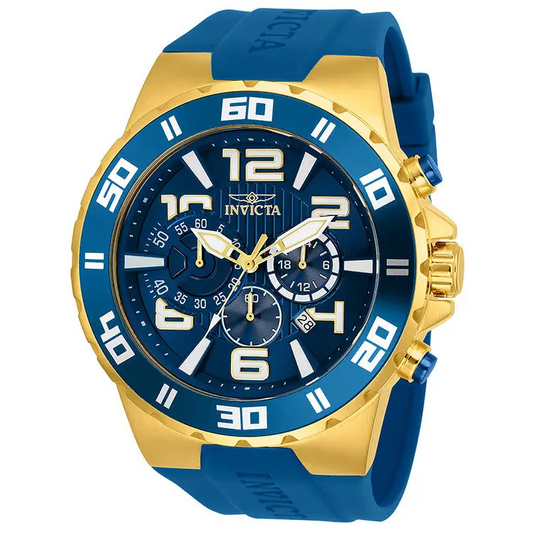 Invicta Men’s Pro Diver Quartz Multifunction Blue Dial Watch