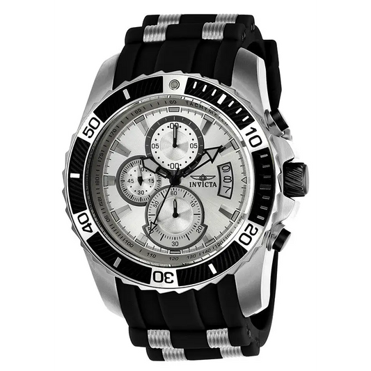 Invicta Men’s Pro Diver Quartz Multifunction Silver Dial