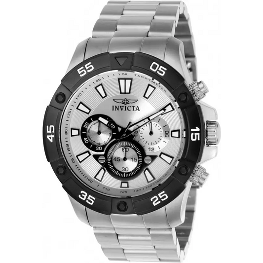 Invicta Men’s Pro Diver Quartz Multifunction Silver Dial