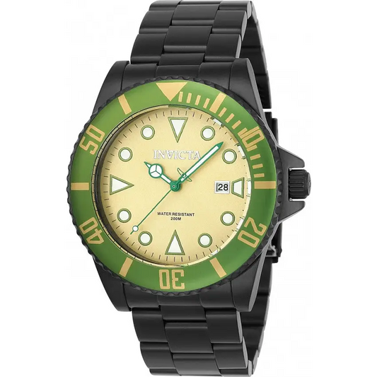 Invicta Men’s Pro Diver S. Steel Japanese Quartz Hand Beige