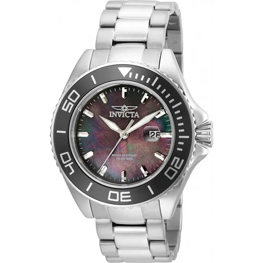 Invicta Men’s Pro Diver Stainless Steel Silver-Tone Garnet