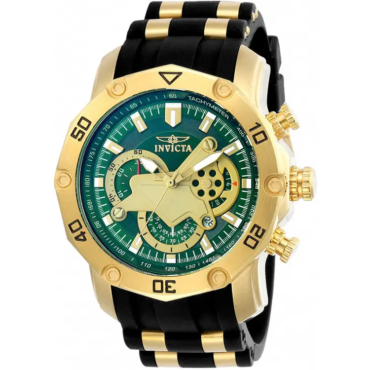 Invicta Men’s Pro Diver Stylish Chronograph Watch Green