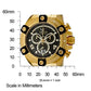 Invicta Men’s Reserve Chronograph 200m Gold Plated Stainless