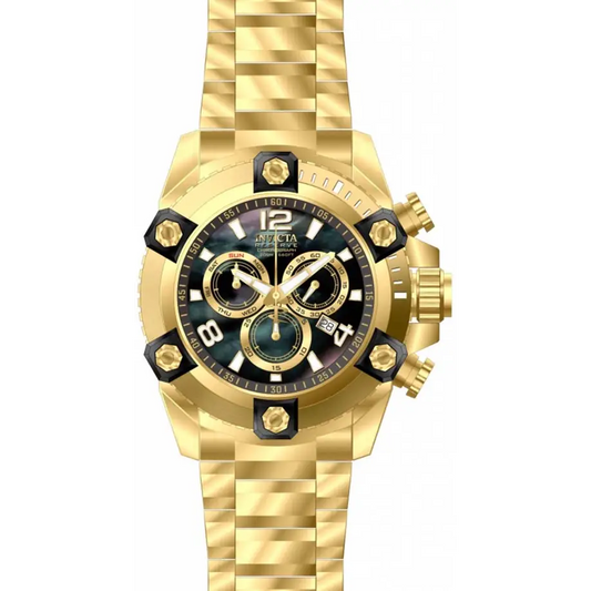 Invicta Men’s Reserve Quartz Chrono 200m Gold Tone Stainless