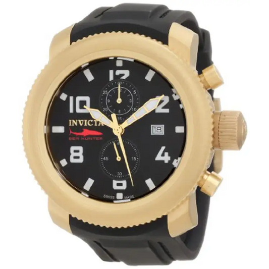 Invicta Men’s Russian Diver Chronograph Black Dial Black