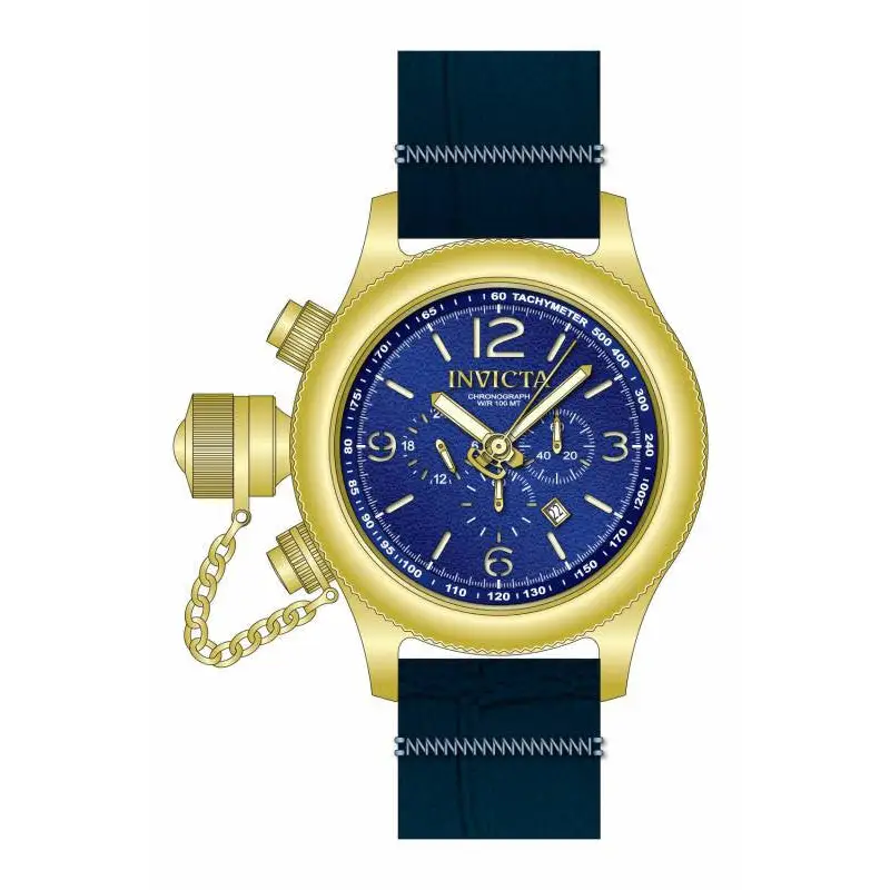 Invicta Men’s Russian Diver Lefty Chronograph Dark Blue Dial