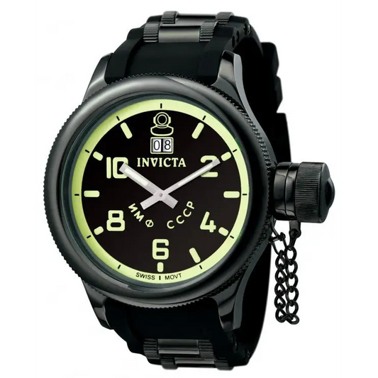 Invicta Men’s Russian Diver Quartz Stainless Steel Black