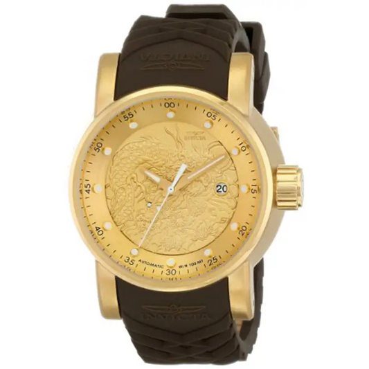 Invicta Men’s S1 Rally Analog 100m Automatic Gold Stainless