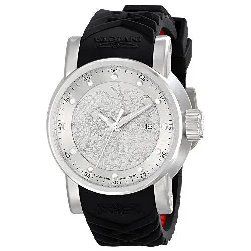 Invicta Men’s S1 Rally Automatic Silver Tone Case Black/Red