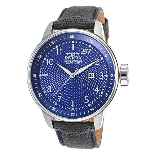 Invicta Men’s S1 Rally Blue Dial Stainless Steel Grey Rifle
