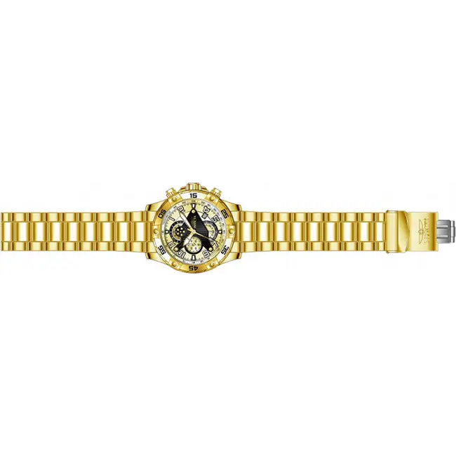 Invicta Men’s S1 Rally Chrono 100m Gold Plated S. Steel Gold