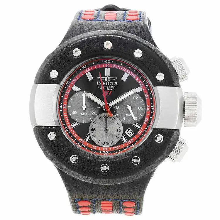 Invicta Men’s S1 Rally Chrono Stainless Steel Leather