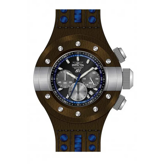 Invicta Men’s S1 Rally Chrono Stainless Steel Leather