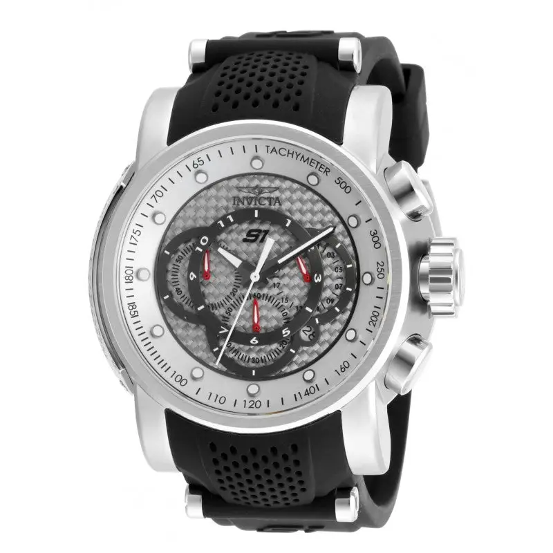 Invicta Men’s S1 Rally Chronograph Stainless Steel Black