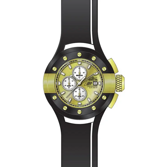 Invicta Men’s S1 Rally JET Casual Watch Gold Black and White