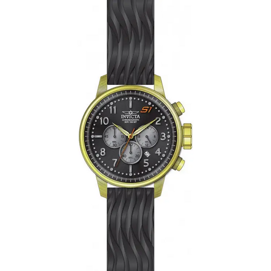 Invicta Men’s S1 Rally Quartz Chronograph Black Grey Dial