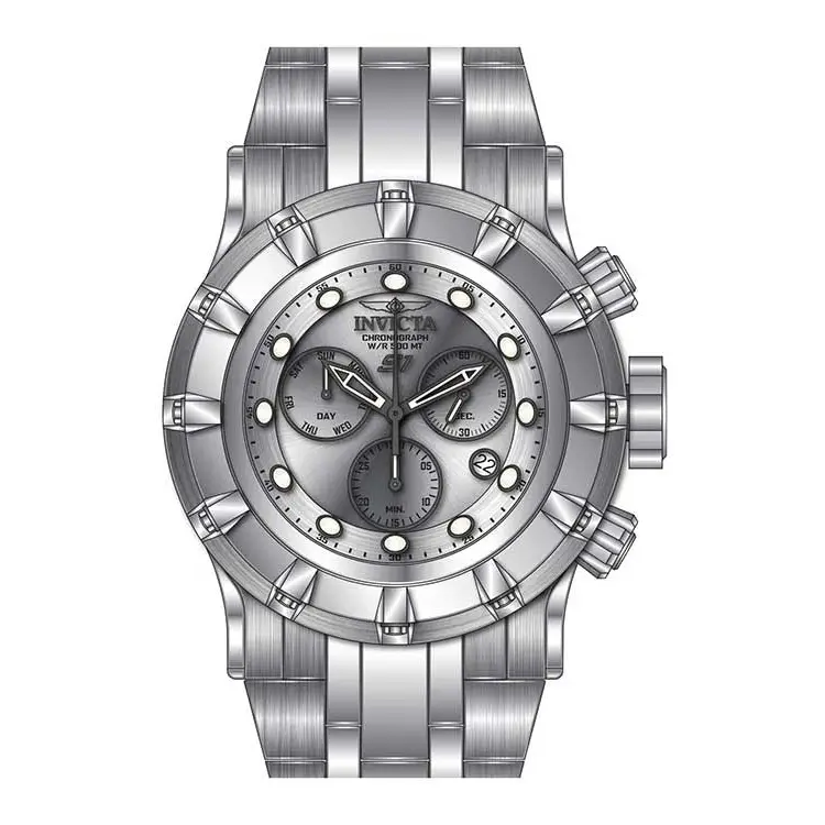 Invicta Men’s S1 Rally Quartz Chronograph Silver Dial Watch