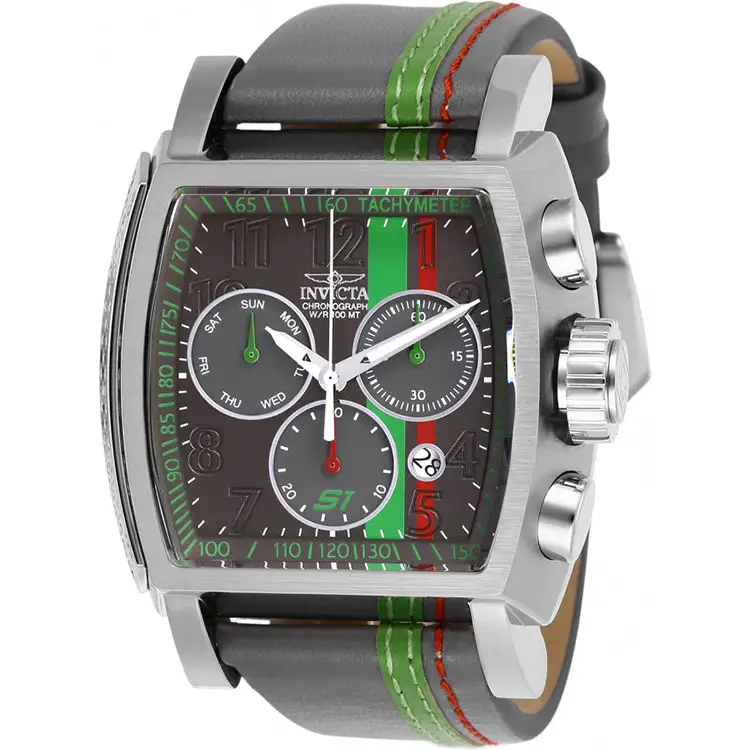 Invicta Men’s S1 Rally Quartz Stainless Steel/Grey,Green