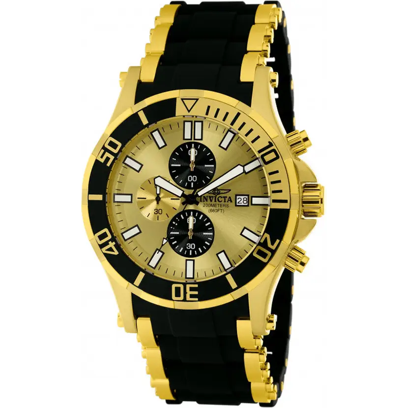 Invicta Men’s Sea Spider Chronograph Gold Tone Stainless