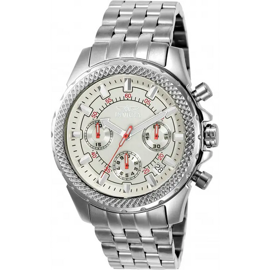 Invicta Men’s Signature 44mm Chronograph Silver-Tone
