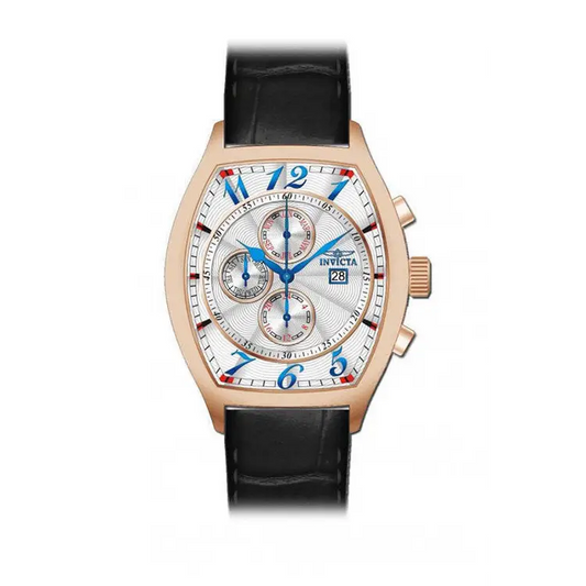 Invicta Men’s Signature Chronograph Tonneau Silver Dial