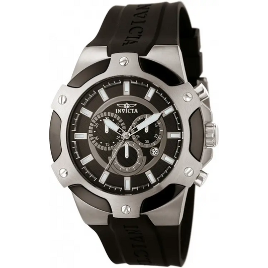 Invicta Men’s Signature Quartz Chronograph Black Dial Watch