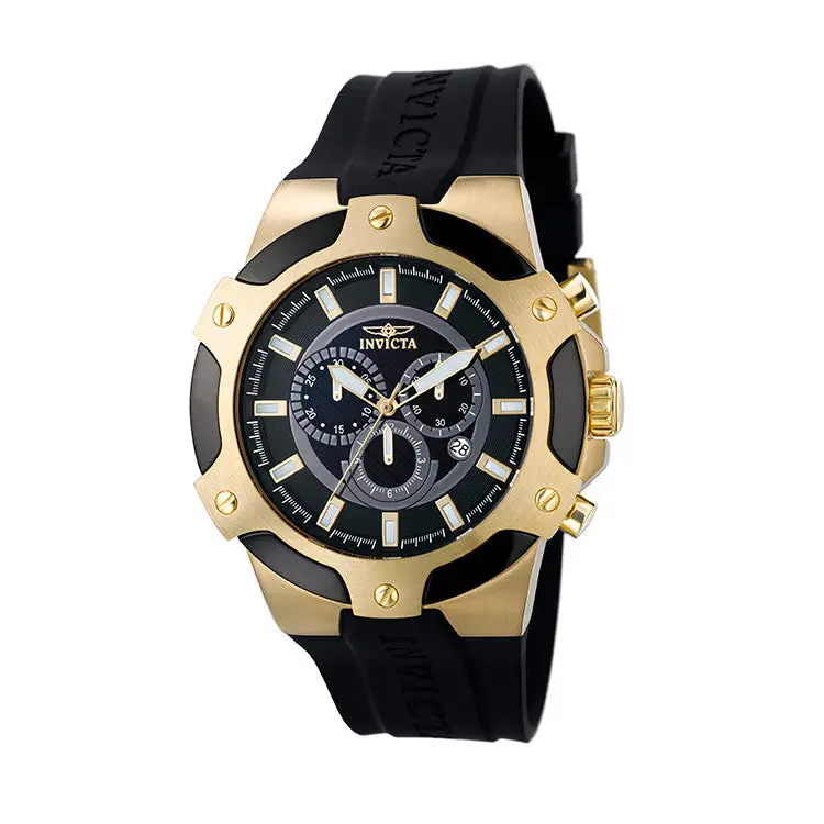 Invicta Men’s Signature Quartz Chronograph Black Dial Watch