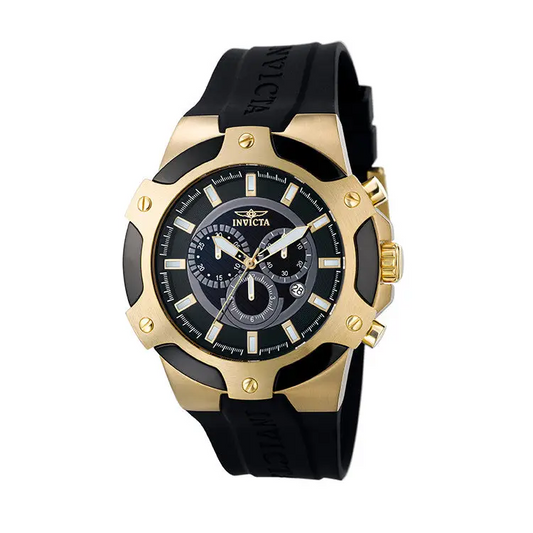 Invicta Men’s Signature Quartz Chronograph Black Dial Watch