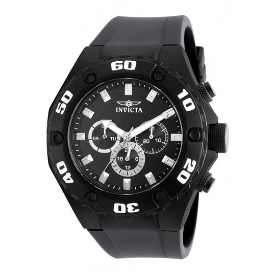 Invicta Men’s Specialty Chronograph Black Stainless Steel