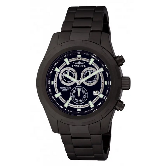Invicta Men’s Specialty Chronograph Quartz Black Stainless