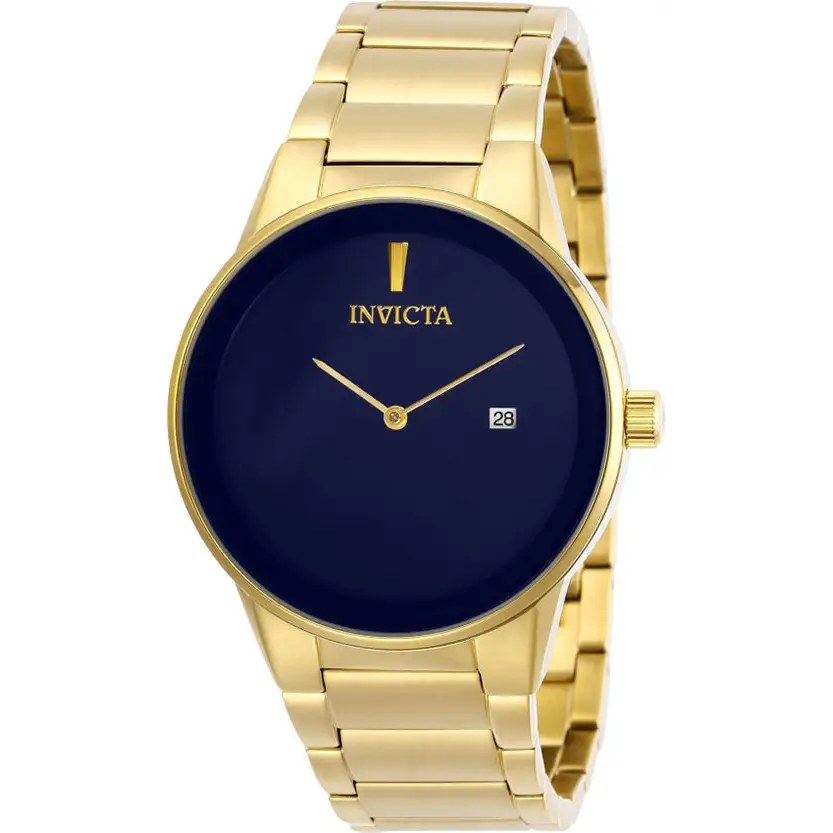 Invicta Men’s Specialty Quartz Blue Dial Gold Tone Stainless