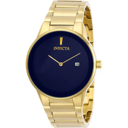 Invicta Men’s Specialty Quartz Blue Dial Gold Tone Stainless