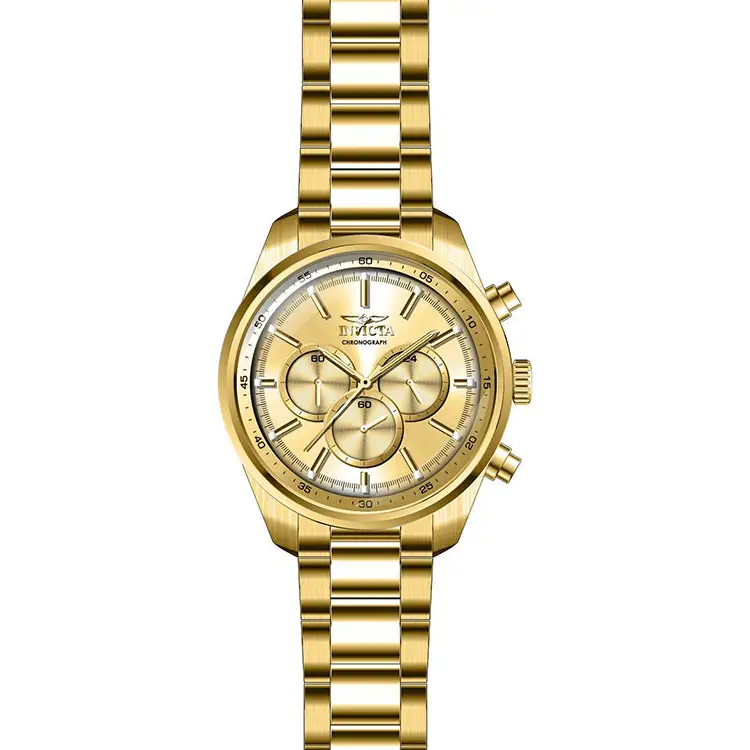 Invicta Men’s Specialty Quartz Chrono 100m Gold Tone
