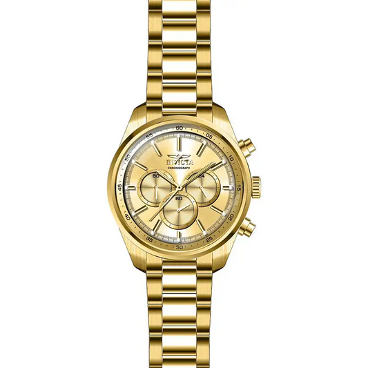 Invicta Men’s Specialty Quartz Chrono 100m Gold Tone