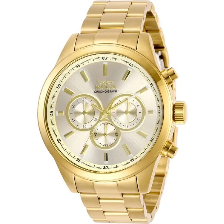 Invicta Men’s Specialty Quartz Chrono 100m Gold Tone