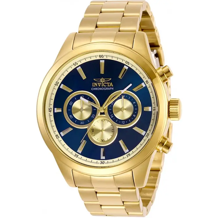 Invicta Men’s Specialty Quartz Chrono 100m Gold Tone