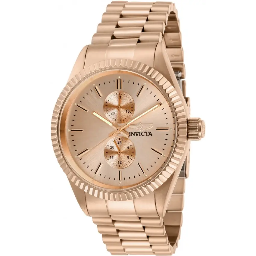 Invicta Men’s Specialty Quartz Chrono Rose Gold Tone