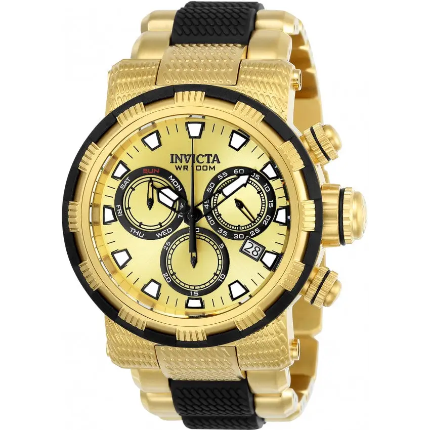 Invicta Men’s Specialty Quartz Chronograph Gold Dial Watch