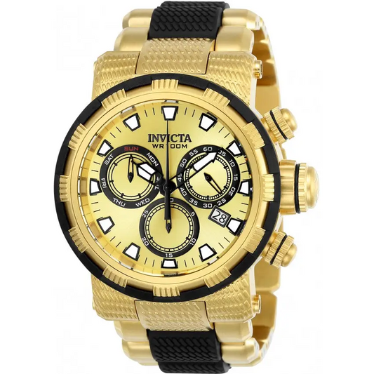 Invicta Men’s Specialty Quartz Chronograph Gold Dial Watch