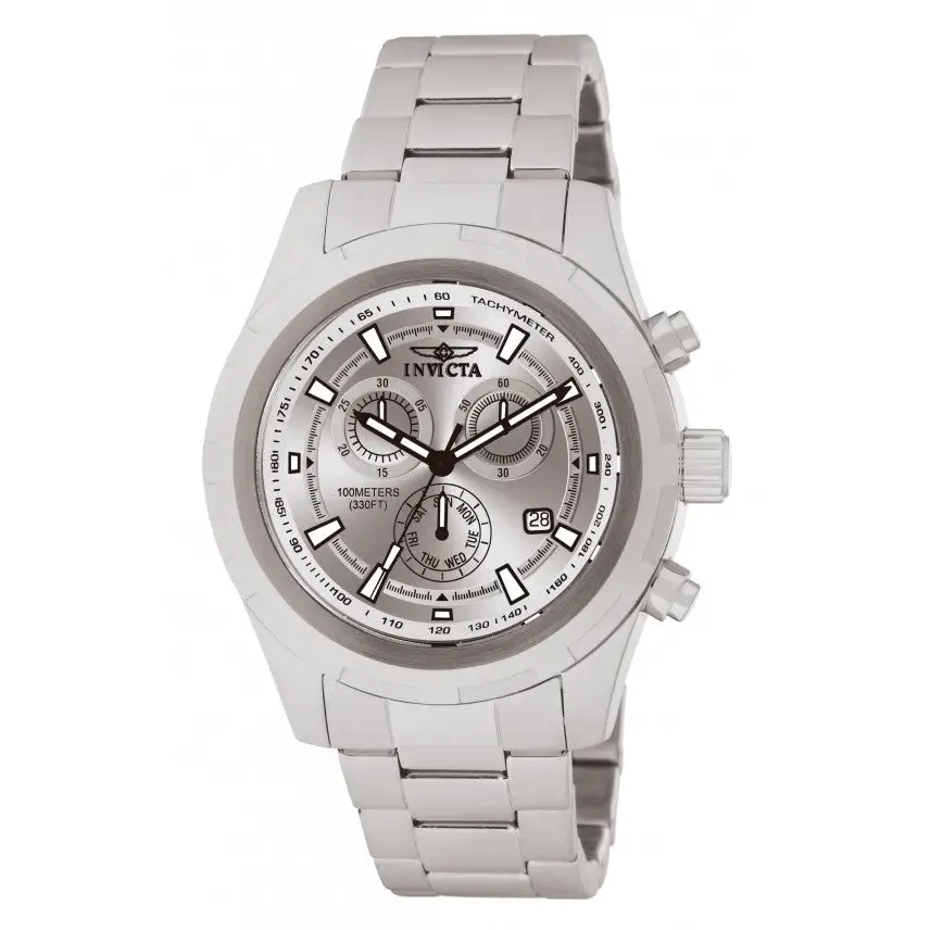 Invicta Men’s Specialty Round Face Silver Stainless Steel