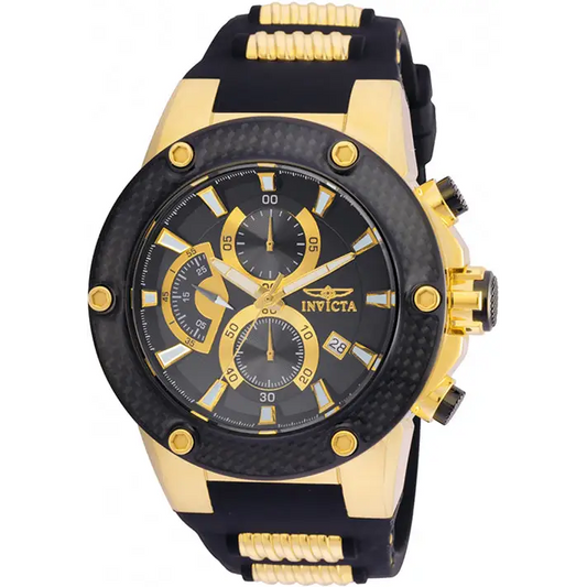 Invicta Men’s Speedway Chrono 100m Gold/Black S. Steel