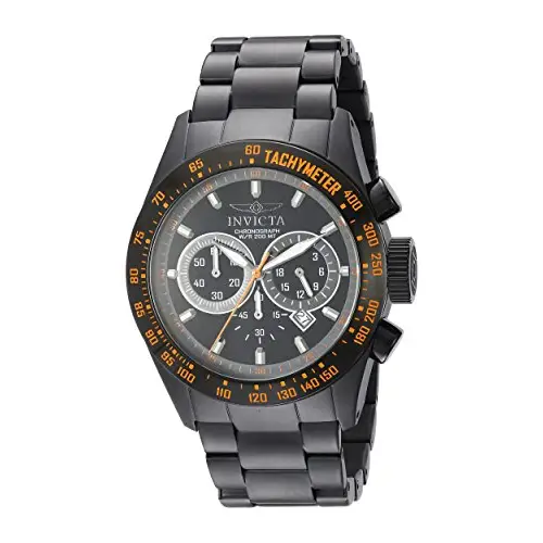 Invicta Men’s Speedway Chrono 200m Black Ion Plated