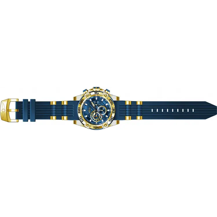 Invicta Men’s Speedway Chronograph 100m Blue/Gold Silicone