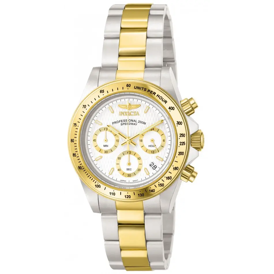 Invicta Men s Speedway Chronograph 200m Two Toned Stainless Steel Watc shopemco