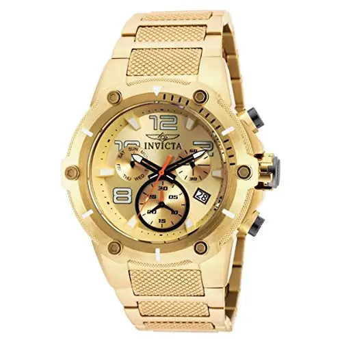 Invicta Men’s Speedway Chronograph Gold Plated Stainless