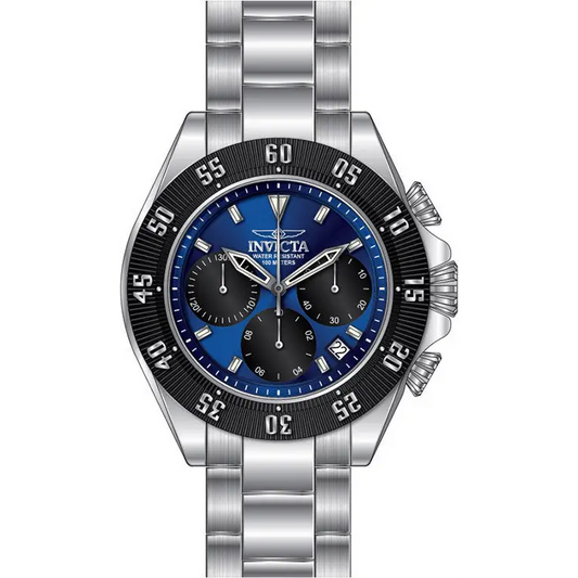Invicta Men’s Speedway Chronograph Stainless Steel Blue Dial