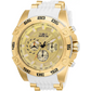 Invicta Men’s Speedway Quartz Chrono 100m Gold-Tone S. Steel