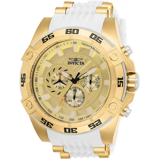 Invicta Men’s Speedway Quartz Chrono 100m Gold-Tone S. Steel